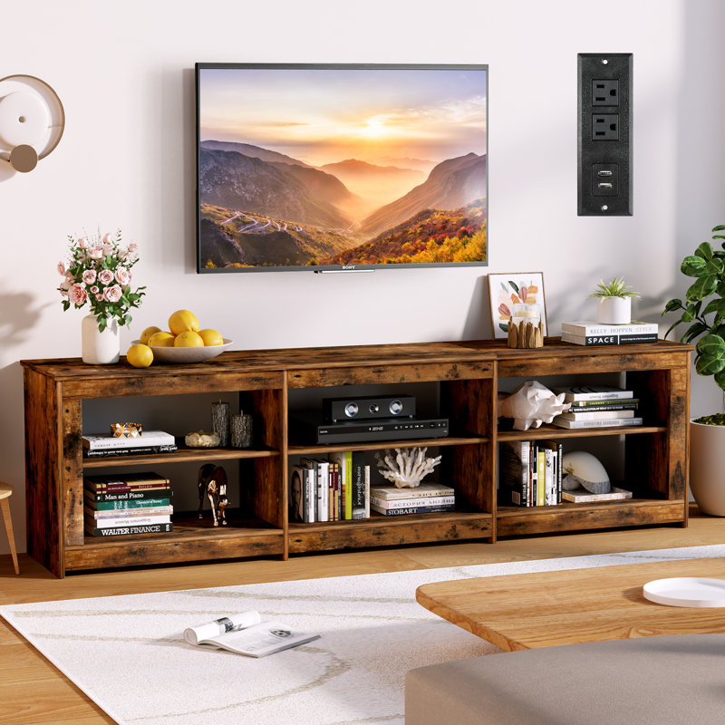Benjie 78.7'' W Media Console with Outlets for TV up to 85\" INCOMPLETE 