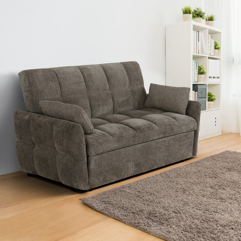 (Incomplete)59'' Upholstered Sleeper Sofa