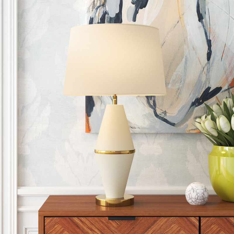 Barraza Metal Buffet Lamp *shade has imperfections * 