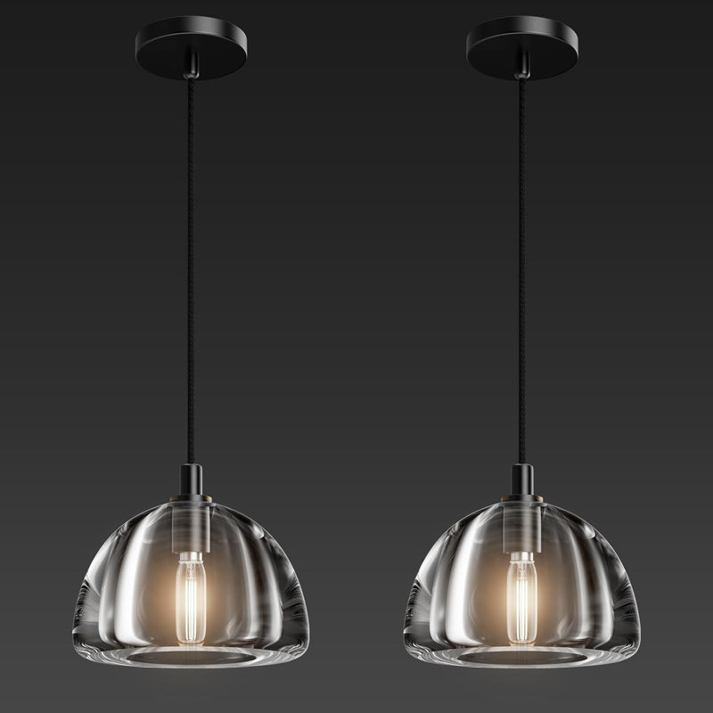 2PCS Crystal Hemisphere Pendant Light,Kitchen Pendant Lighting Over Island
INCOMPLETE
