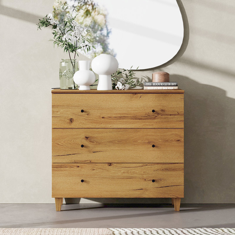 lysiane 3 drawer 35.4" w dresser