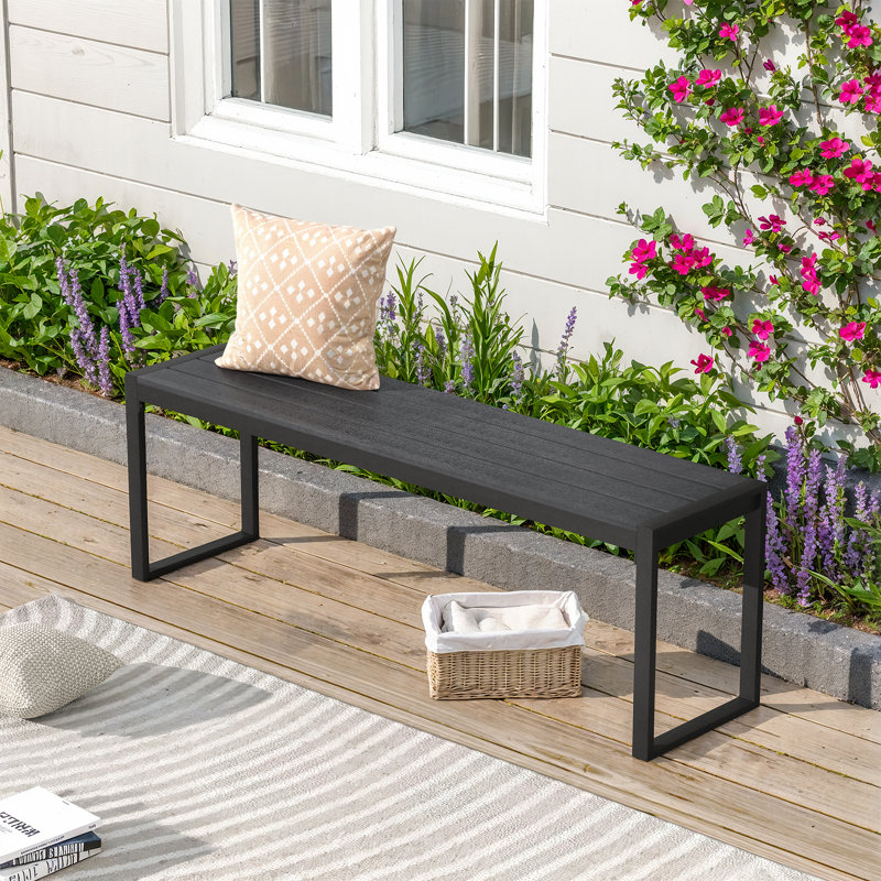 Allanah Metal Outdoor Bench INCOMPLETE 