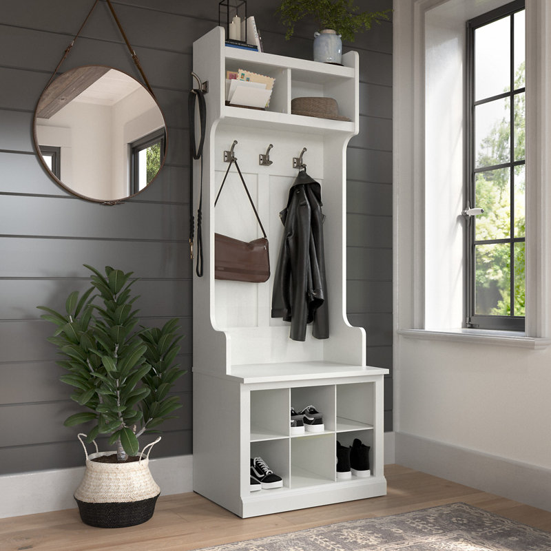 Kierra Hall Tree 24.5'' Wide with Bench and Shoe Storage INCOMPLETE SIMILAR BUT NOT SAME