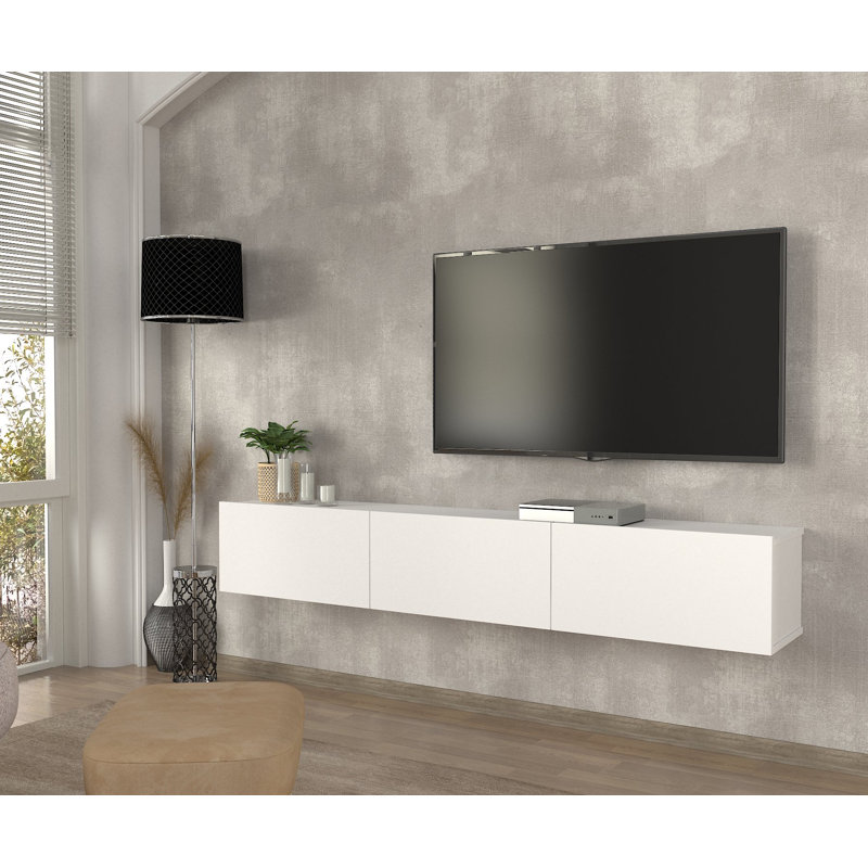 Cullison 70.87'' W Floating TV Stand Storage Credenza INCOMPLETE 