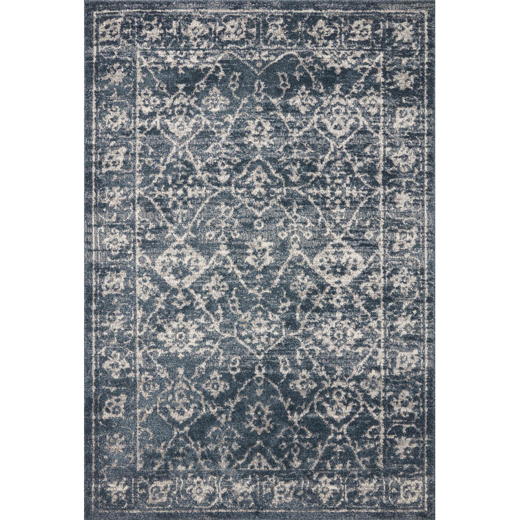 Magnolia Home by Joanna Gaines x Loloi Gigi Navy / Stone Area Rug