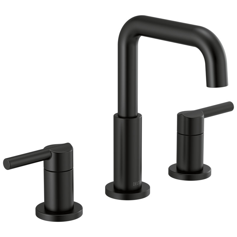 Nicoli Widespread Bathroom Faucet 3 Hole, 2-handle Bathroom Sink Faucet 35849LF-BL