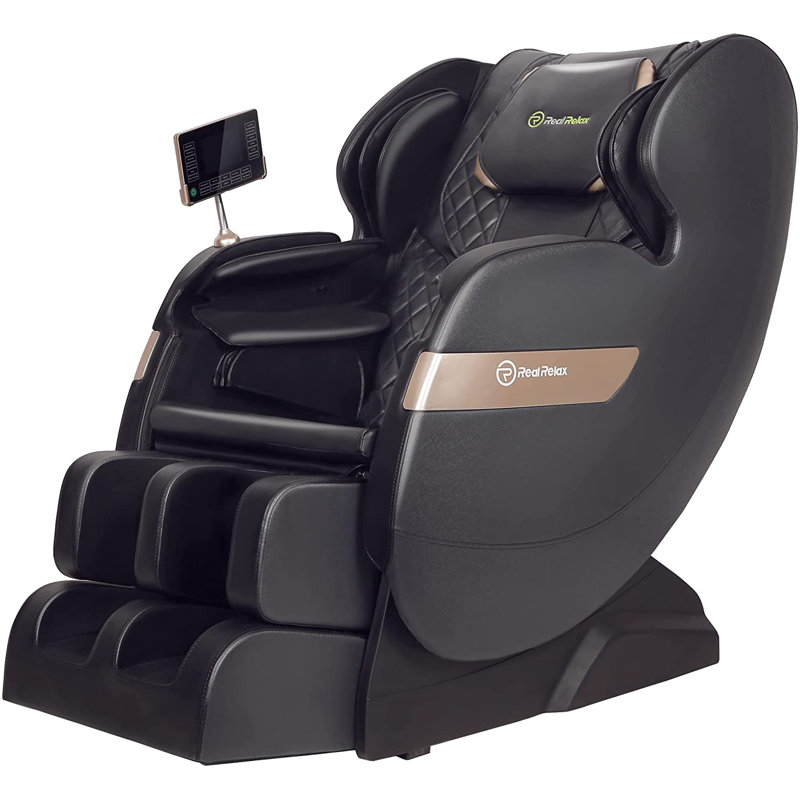 faux leather heated full body massage chair with dual-core s track and app control
incomplete 