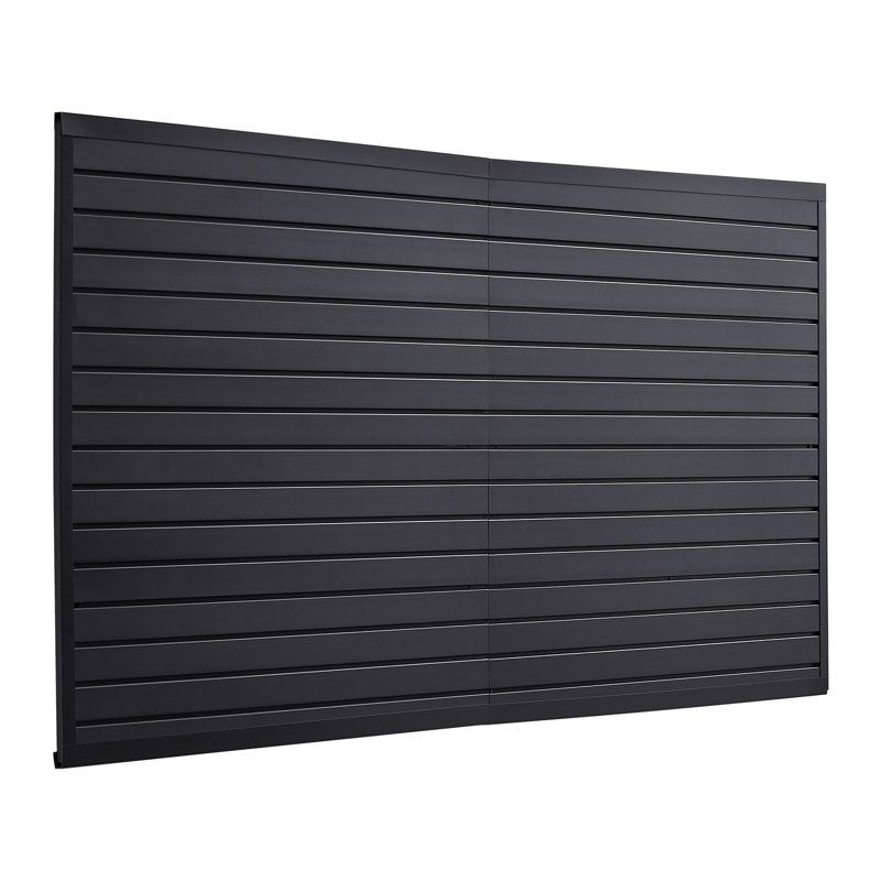 8 x 4 ft Slat Wall Paneling PVC Garage Slatwall INCOMPLETE 
