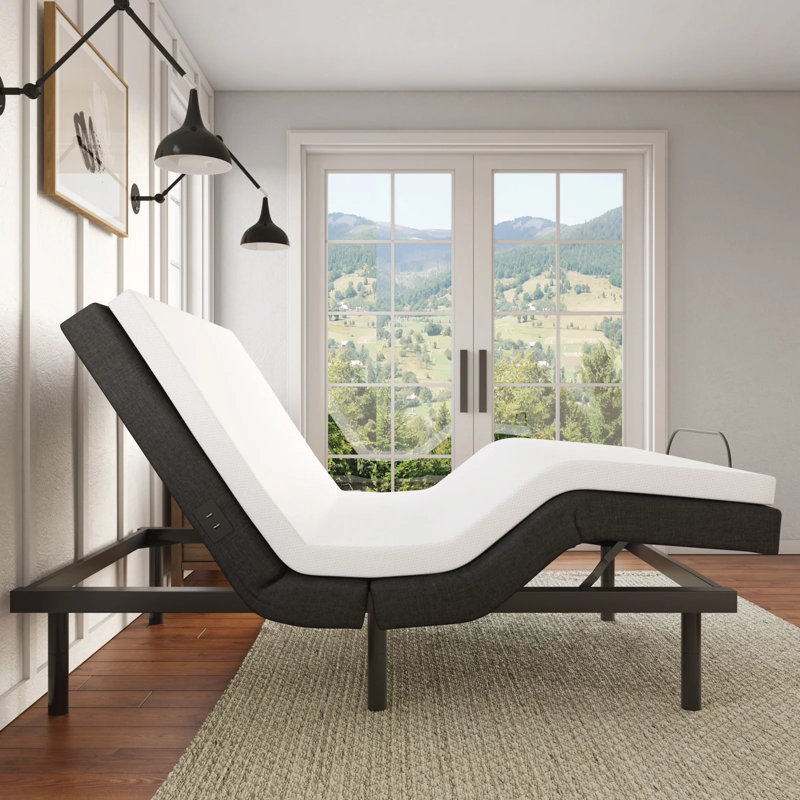box 2 only Wayfair Sleep™ 15\" Massaging Zero Gravity Adjustable Bed with Wireless Remote