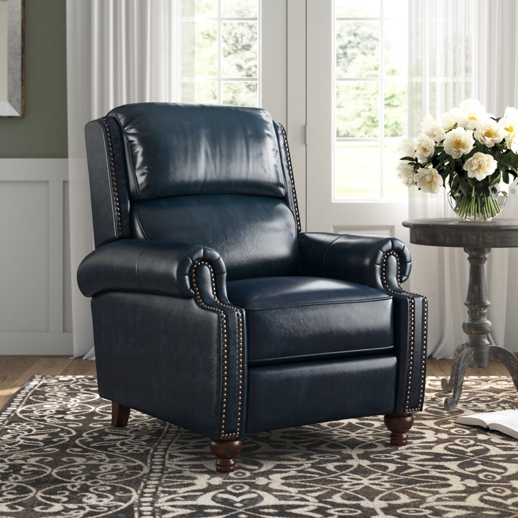 adeesa genuine leather manual recliner