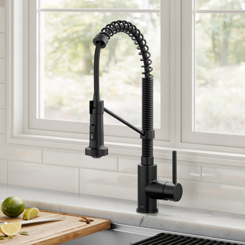 KRAUS Bolden Commercial Style 2-Function Single Handle Pull Down Kitchen Faucet KPF-1610MB INCOMPLETE 