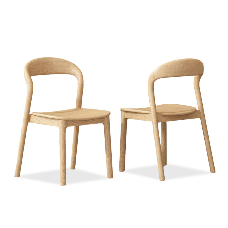 Mereus Solid Wood Side Chair Dining Chair (Set of 2)