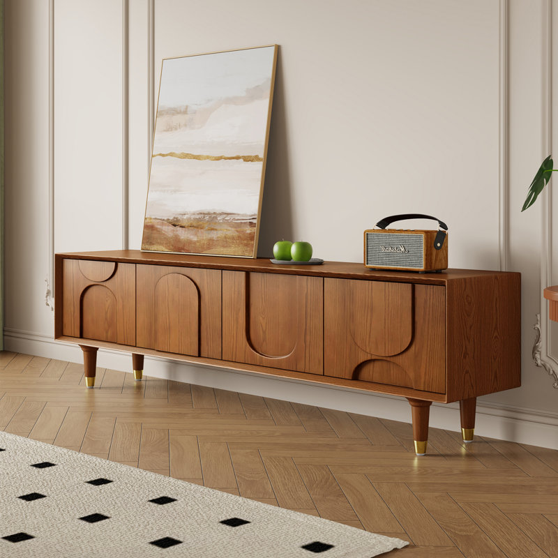 71\" mid century wood tv stands, brown media console for livingroom, pre assembled
incomplete 