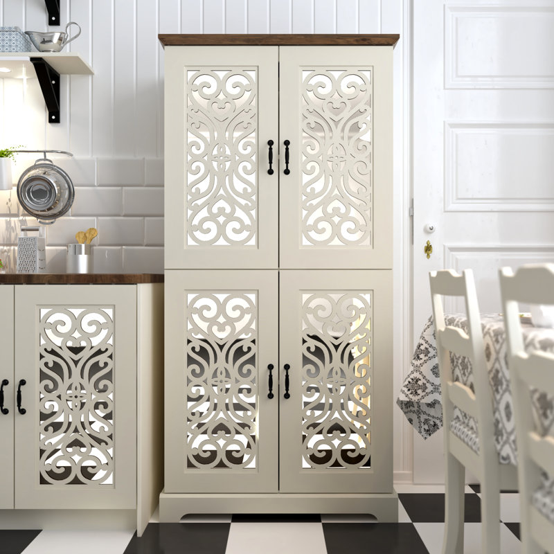 Clarksville 63.6'' 4 Door Kitchen Pantry INCOMPLETE 