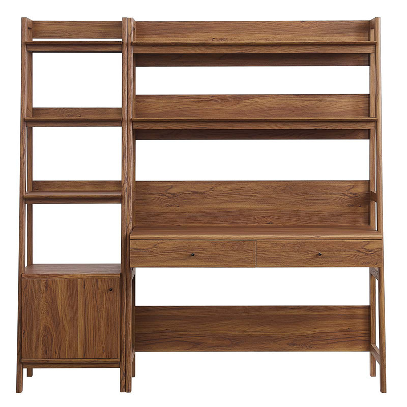 Incomplete Modway Bixby 2-Piece Wood Office Desk and Bookshelf