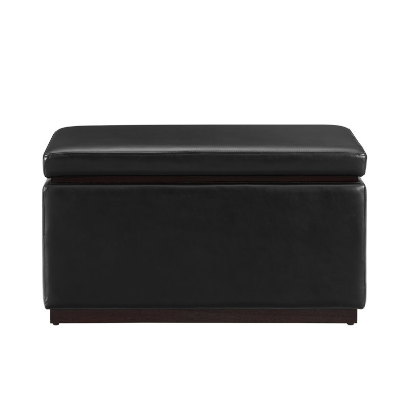 Atreju Faux Leather Ottoman