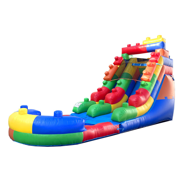 Inflatable Water Slide for Kids & Toddlers With Inflatable Pool, Backyard, Park or Commercial Use, Outdoor Water Play, Includes Blower Stakes, Splash Pool & Storage Bag, Large 25.5' x 9' x 15'