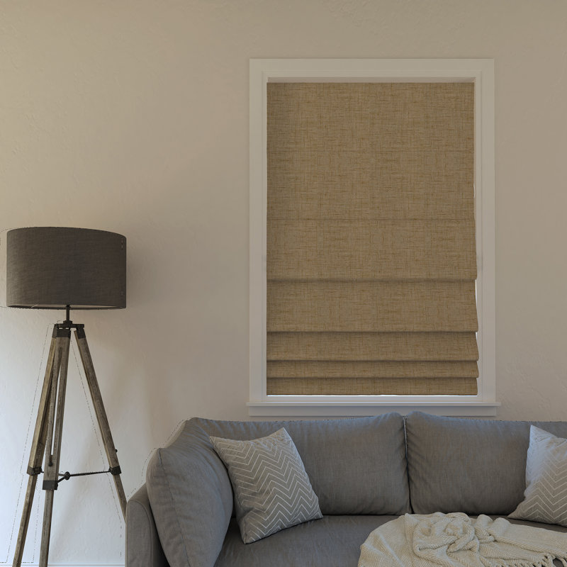 Sun Zero Somerton Thermal 100% Blackout Cordless Roman Shade INCOMPLETE 