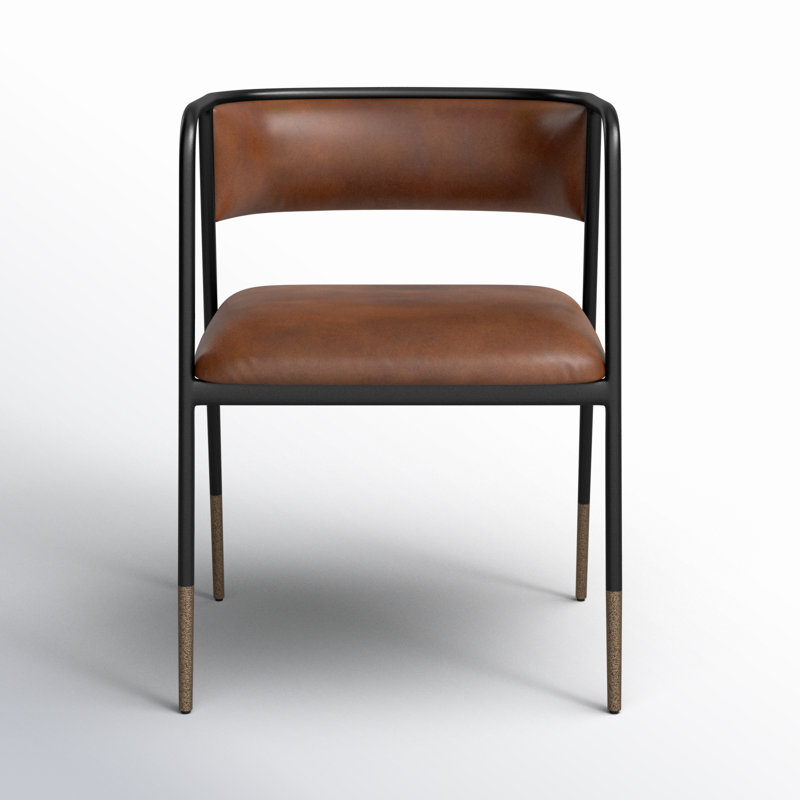 Tyler 19.25'' H Tufted Faux Leather Upholstered Armchair