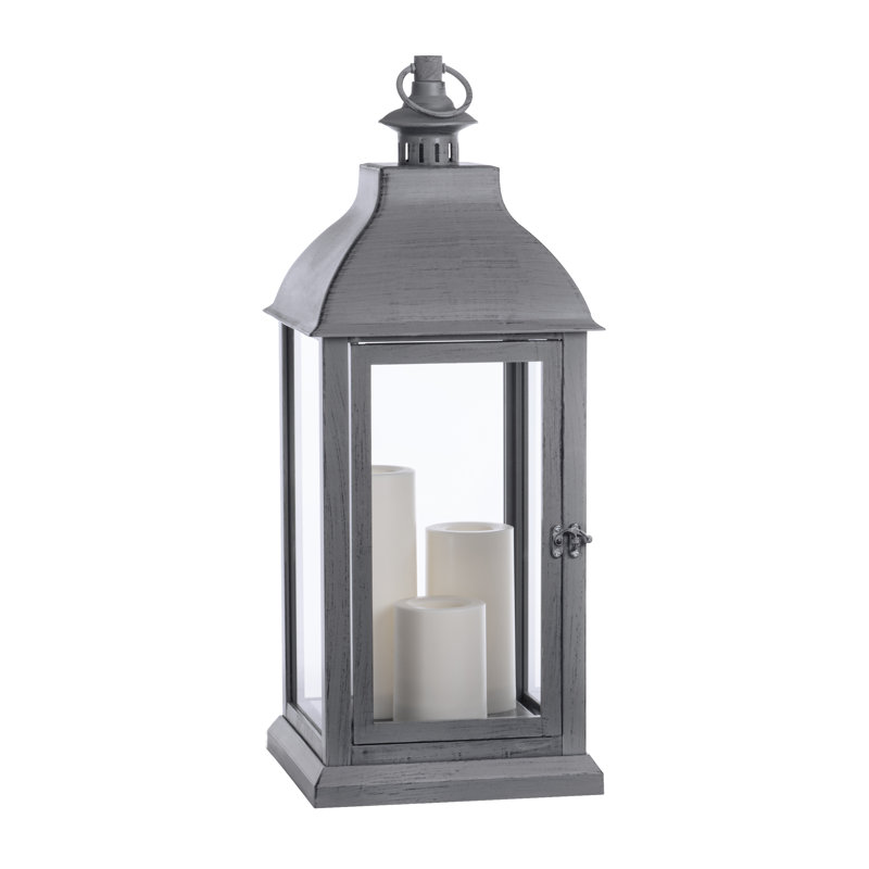 22.6'' Battery Powered Integrated LED Outdoor Lantern