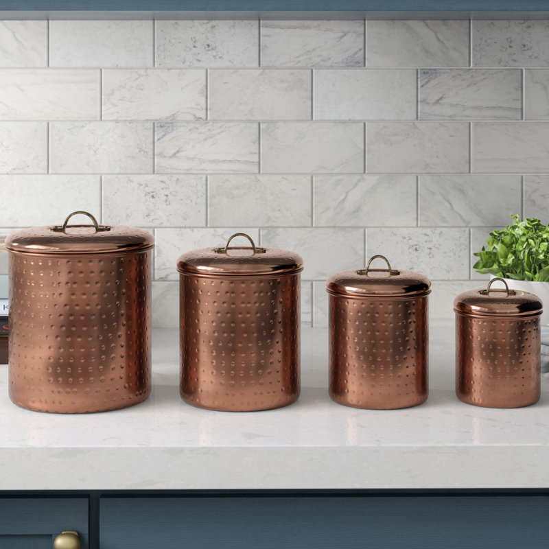 Similar to Set Of 4 Canisters Metal Canister - Set of 4(black)