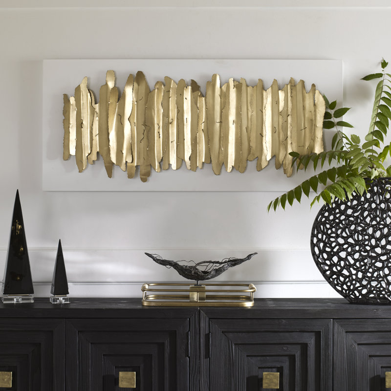 Lev Glam Abstract Wall Decor on Metal