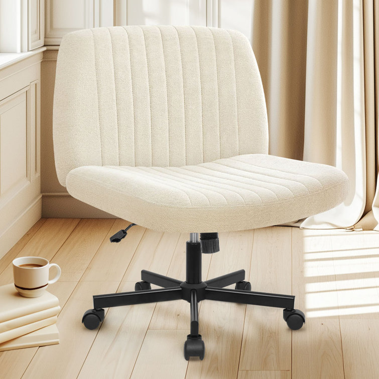 COLOR BLUE Keyri Criss Cross Office Desk Chair With Wheels