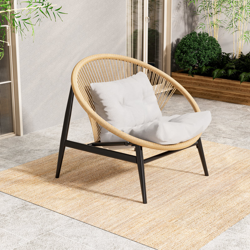 Camadine Steel Outdoor Lounge Chair , Sunbrella® Cushions Included