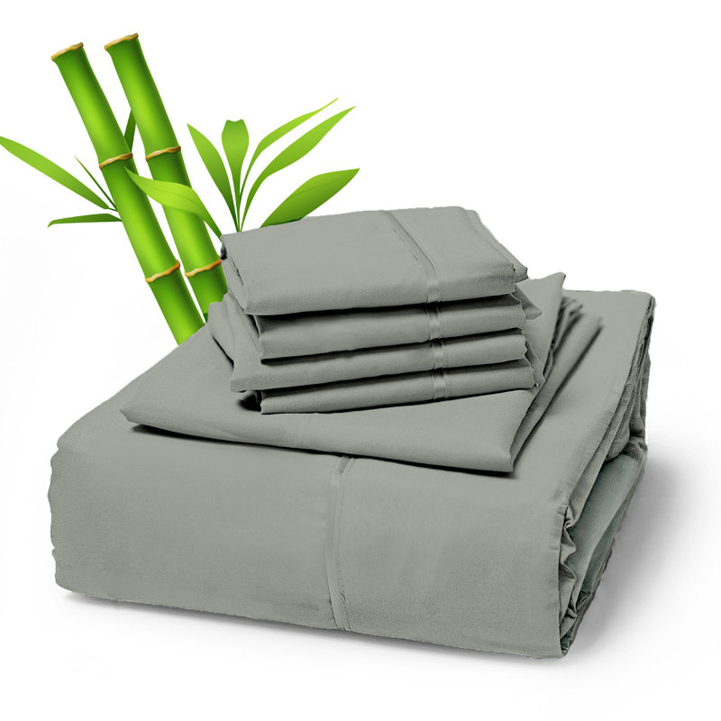 premium rayon from bamboo blend sheet set with deep pockets, cooling and breathable