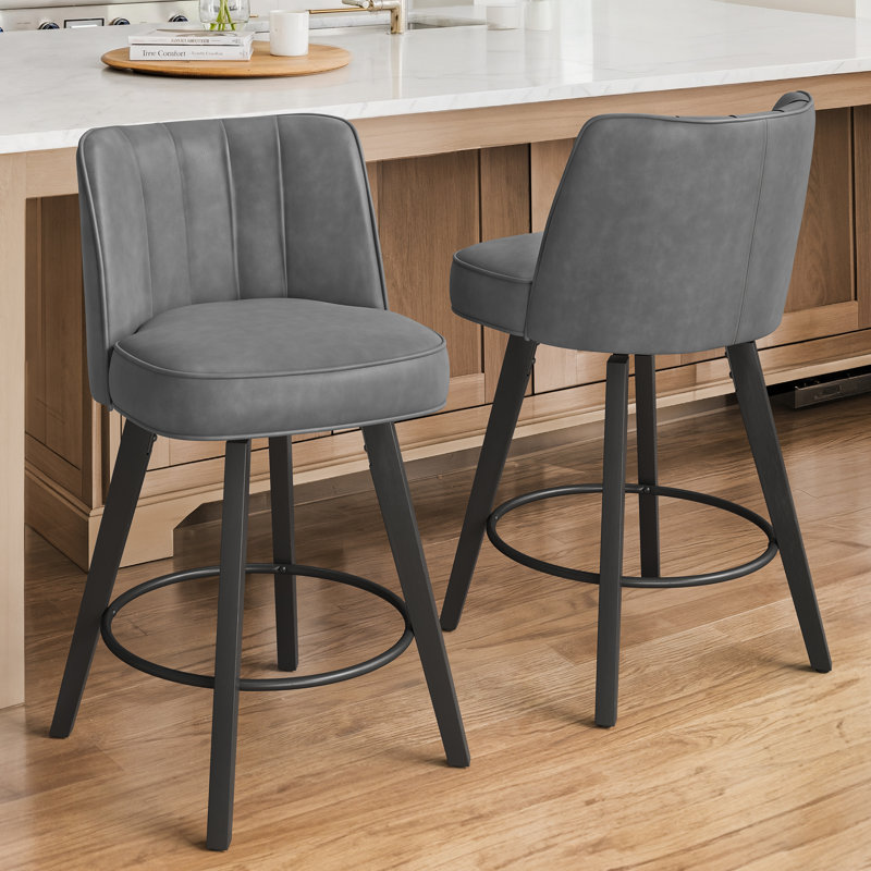 paul swivel 26'' counter stool (set of 2)