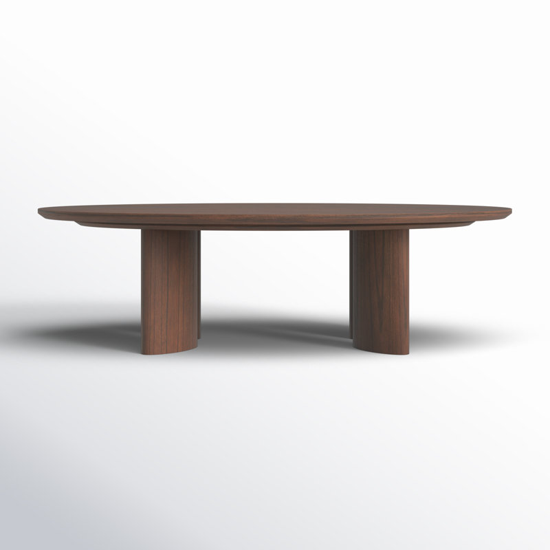 caya oval wood coffee table
