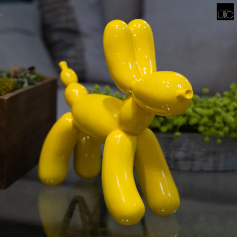 Resin Dog Yellow
