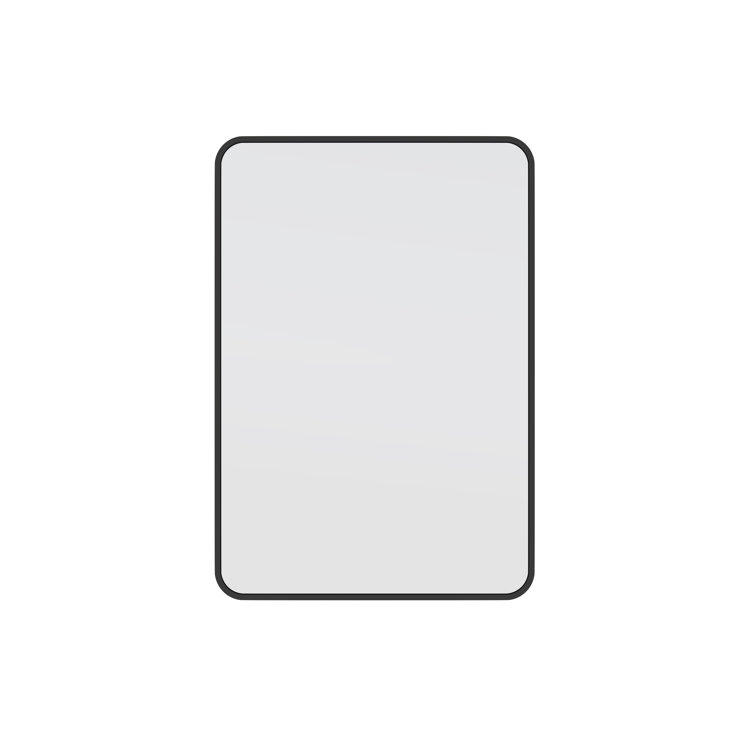 Trinity 22 in. x 32 in. Rectangle Radius Mirror