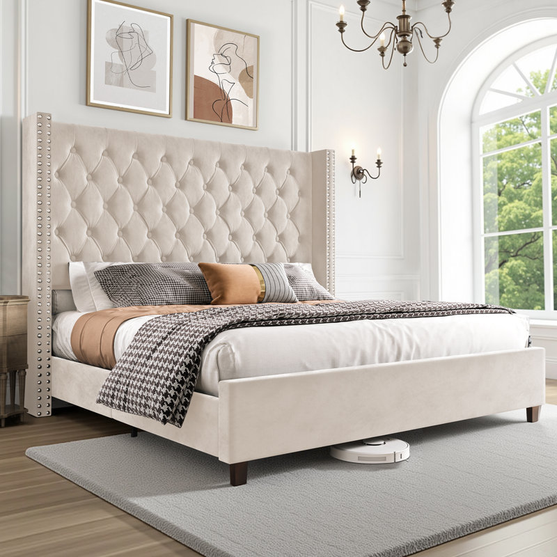 similar Duluth Upholstered Wingback Bed
