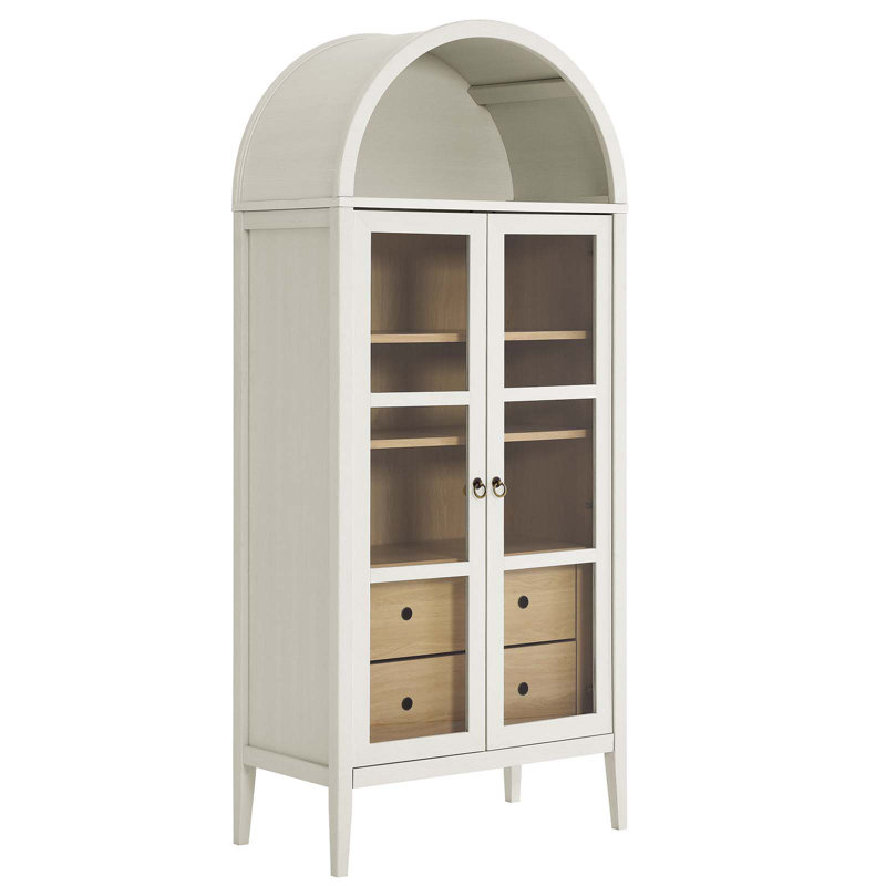 incomplete box 1 of 2 only similar to stock Modway Nolan Arched Display Cabinet