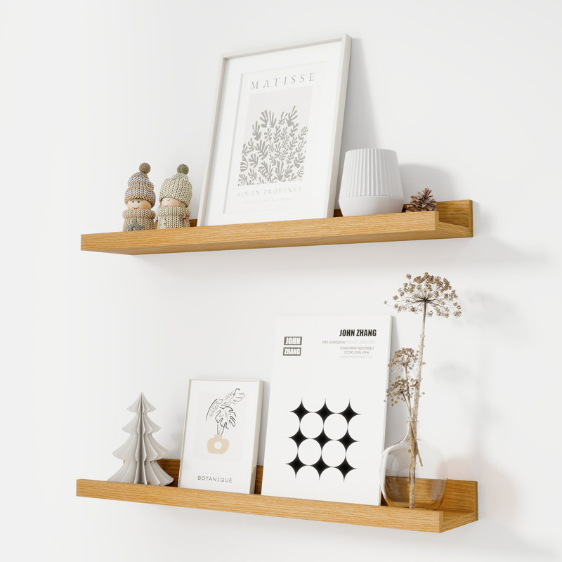 darlicia 2 piece picture ledge wall mounted shelf