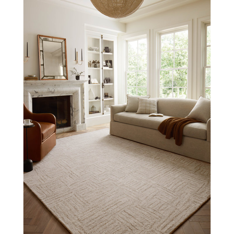 Chris Loves Julia x Loloi Polly Smoke / Sand Area Rug 8’8x11’6