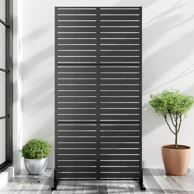 metal privacy screen fence panel