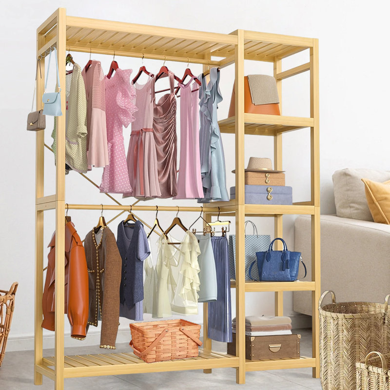 Versatile Multi-Functional Clothes Rack For Bedroom, Hallway, And More - Perfect For Hanging Clothes, Bags, And Towels