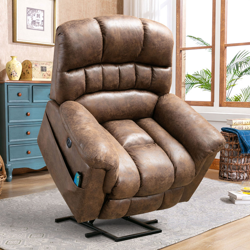 incomplete, 41.3'' Wide Extra Large Power Lift Recliner Chair with Soothing Heat & Massage – Plush Comfort for Total Relaxation