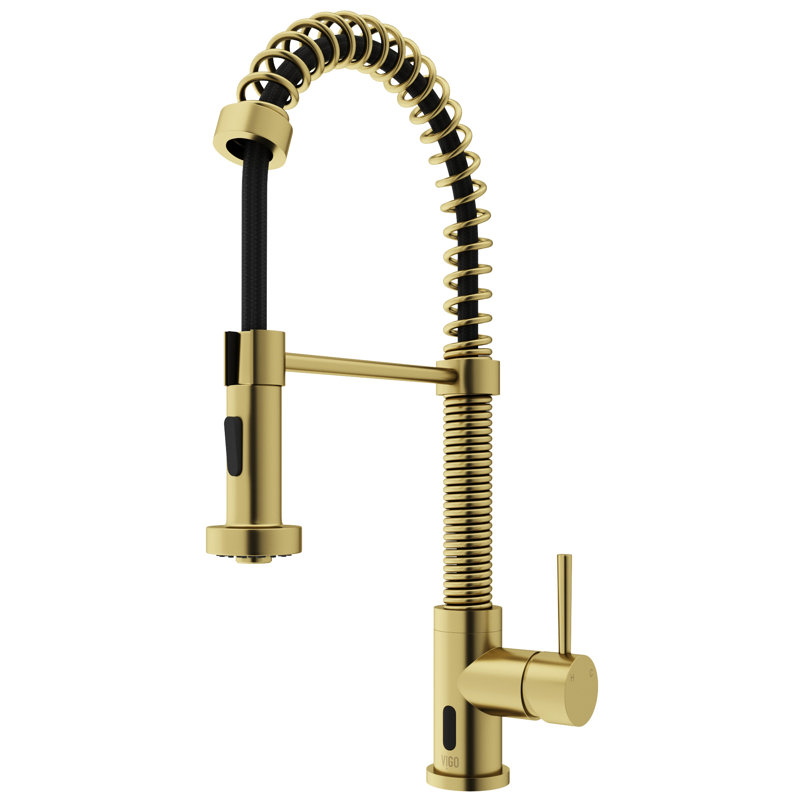 Edison 19" H 1-handle Pull-Down 2-Function Sprayer Touchless Kitchen Faucet VG02001MGS