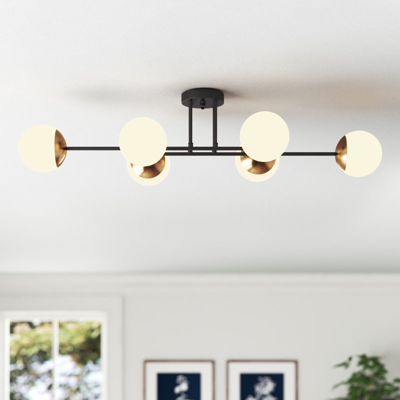 similar Amechi 6*G9-Light Rustic Dimmable Semi-Flush Mount Light