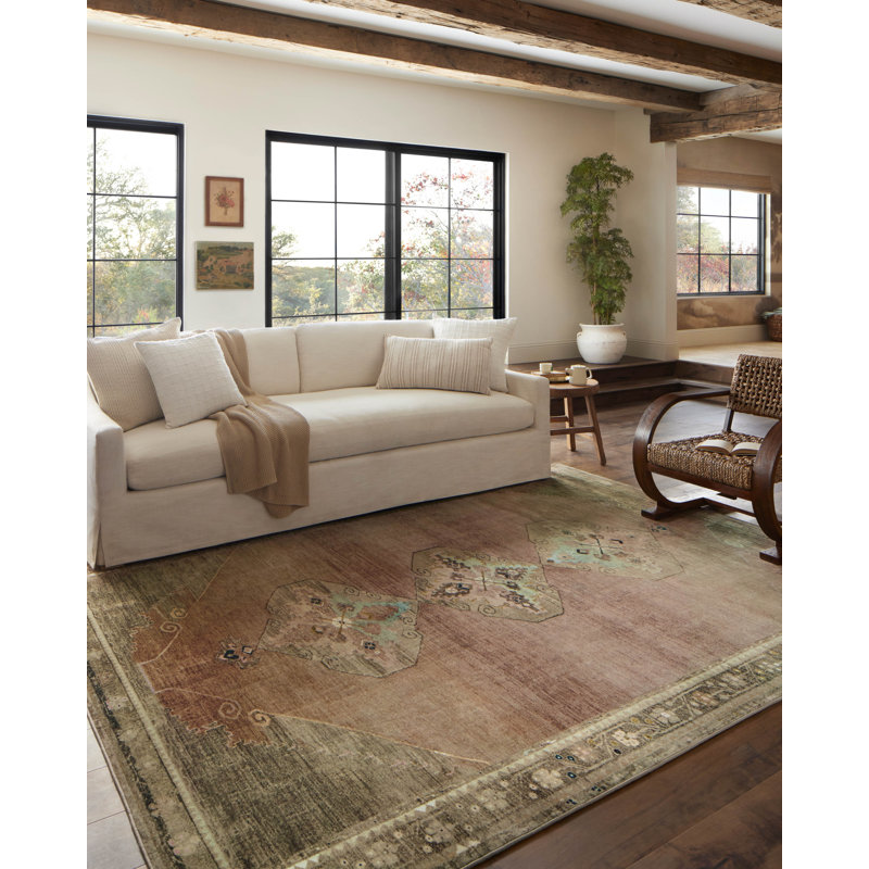 2’3x7’6 runner Magnolia Home By Joanna Gaines X Loloi Sinclair Machine Washable Clay / Tobacco Area Rug