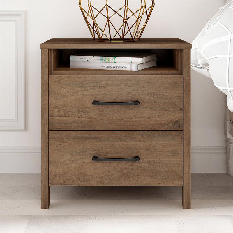 similar to stock photo 2 drawer nightstand