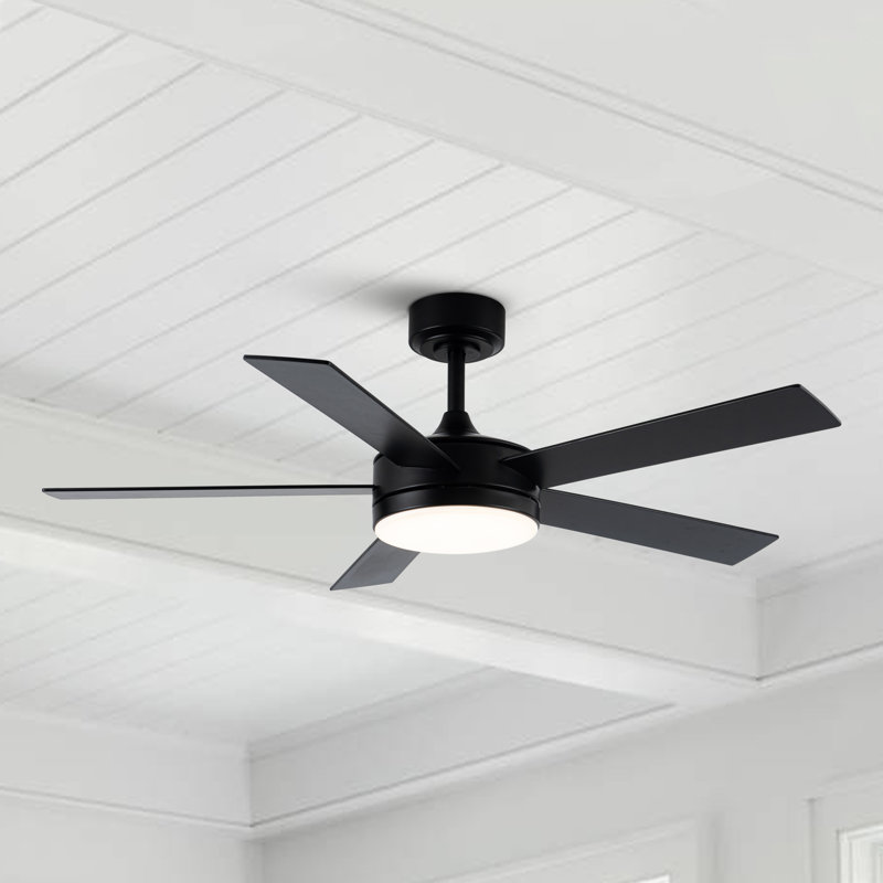 Vaczon 48" Modern Smart Dimmable Ceiling Fan with 3CCT LED Lights, 6-Speed Reversible DC Motor, Timer, Remote & App Control