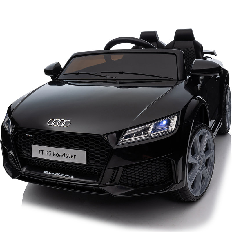 electric car for kids, licensed audi 6v ride on toy car for toddlers with remote, bluetooth