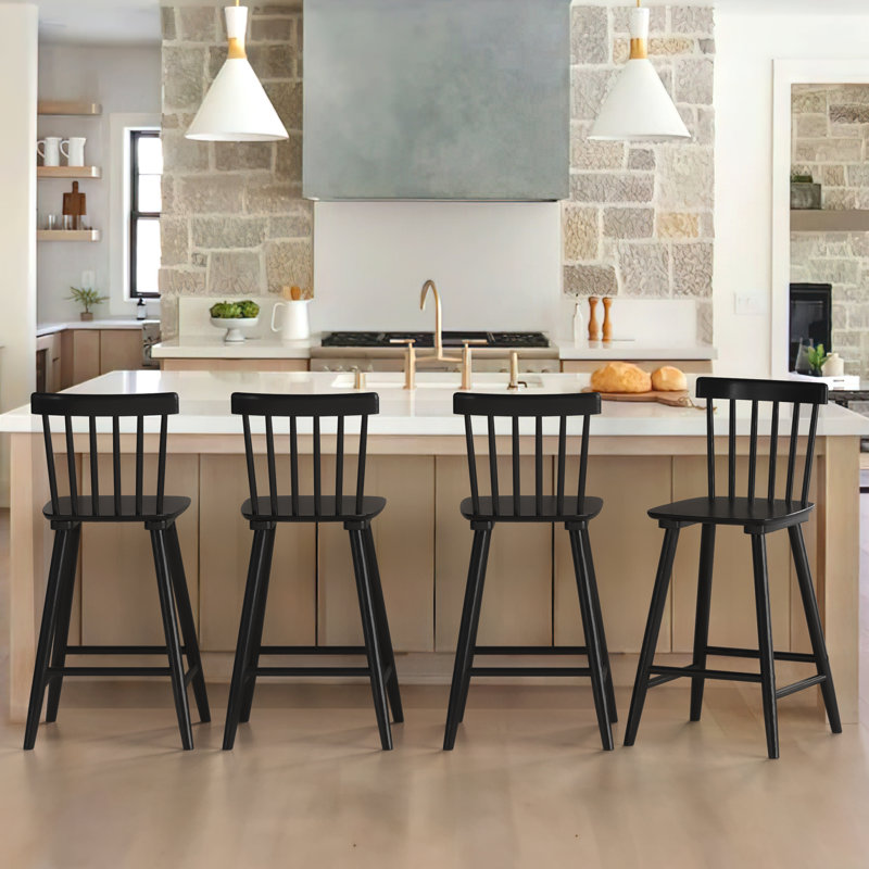 Baggett Solid Wood Counter Stool