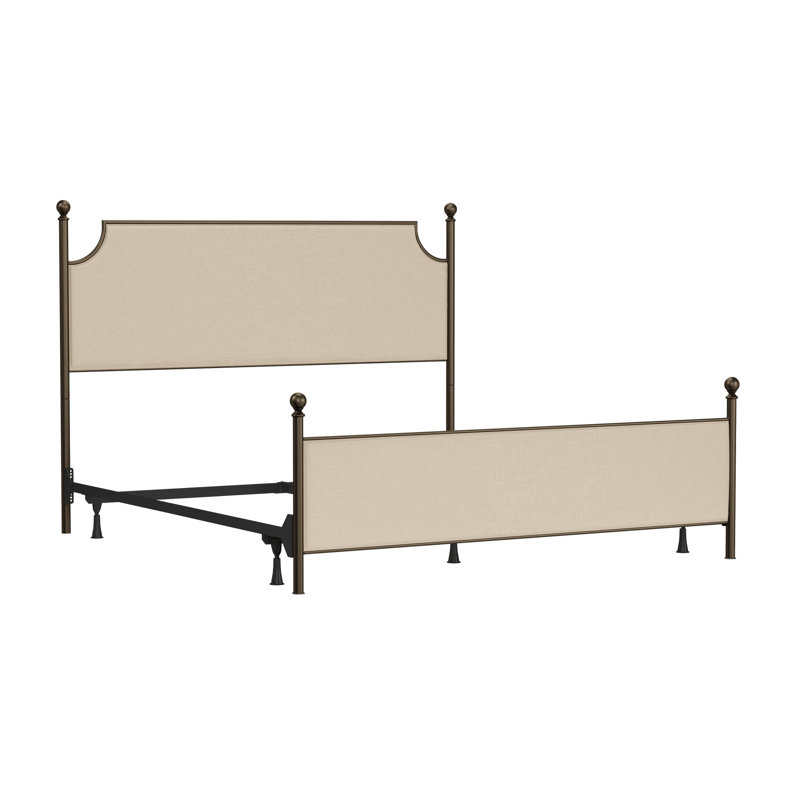 Aasif Upholstered Metal Standard Bed