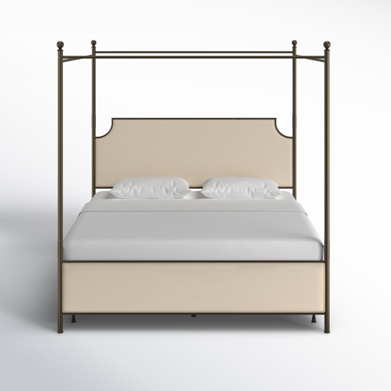 Aasif Upholstered Metal Canopy Bed
