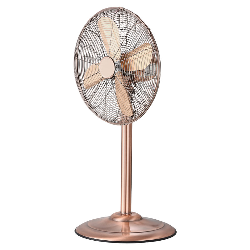16" Industrial Pedestal Fan 3-Speed Oscillating Fan Height Adjustable